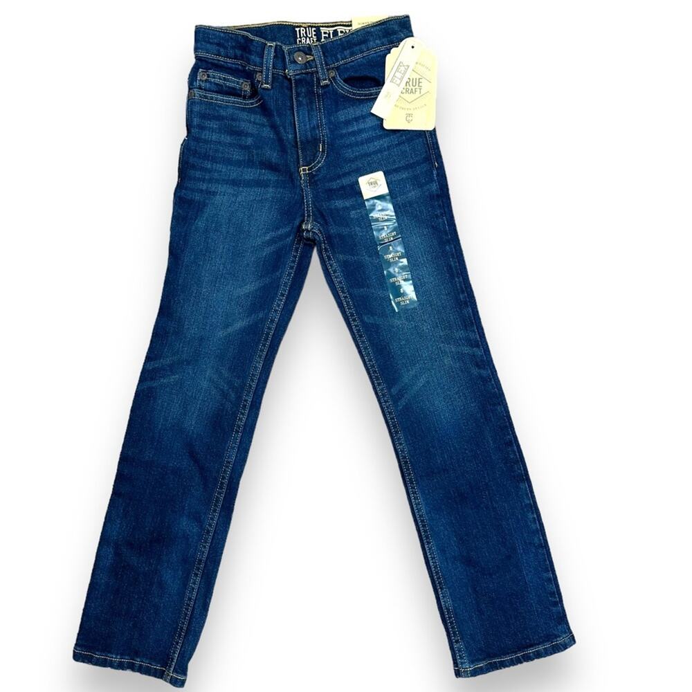 NWT boys size 8 dark denim true craft jeans from Belk with adjustable waistband